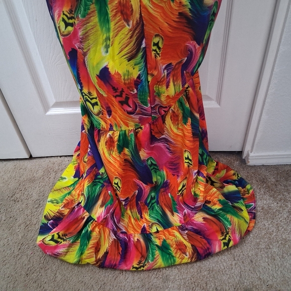 Metamorphosis Girl Colorful Maxi Dress With Cut Outs   Size M - Picture 10 of 15